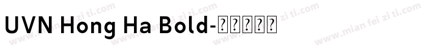 UVN Hong Ha Bold字体转换